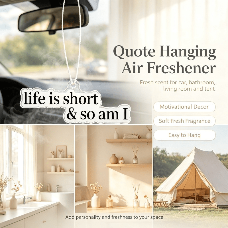 Car Air Freshener - Car Air Freshener Funny Quote Text
