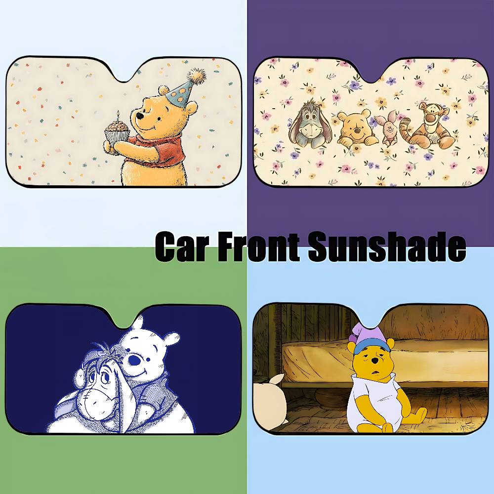Windshield Sun Shade - Cute W-Winnie The P-Pooh-S Kawaii Stylish