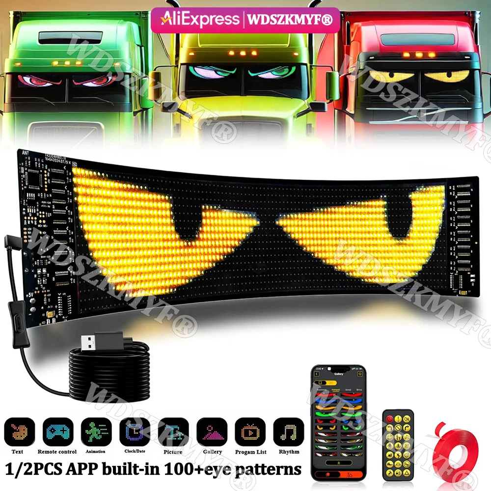 Car Led Light - Devil Eyes Multifunctional Bright Bluetooth APP