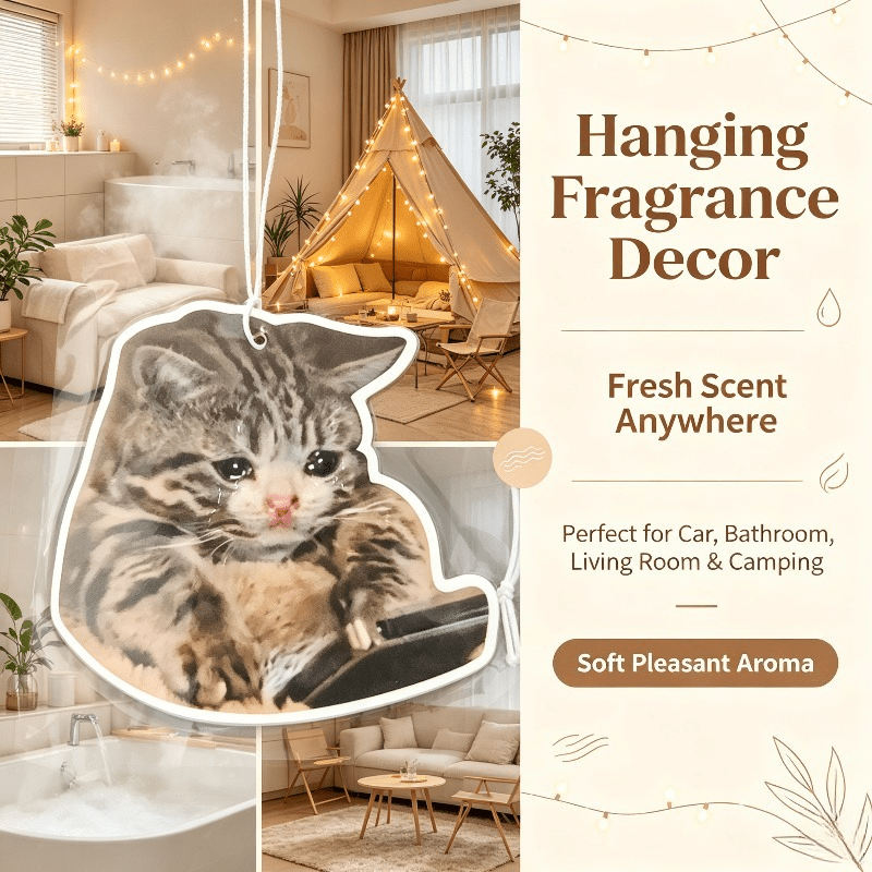 Car Air Freshener - Car Air Freshener Crying Tabby Cat