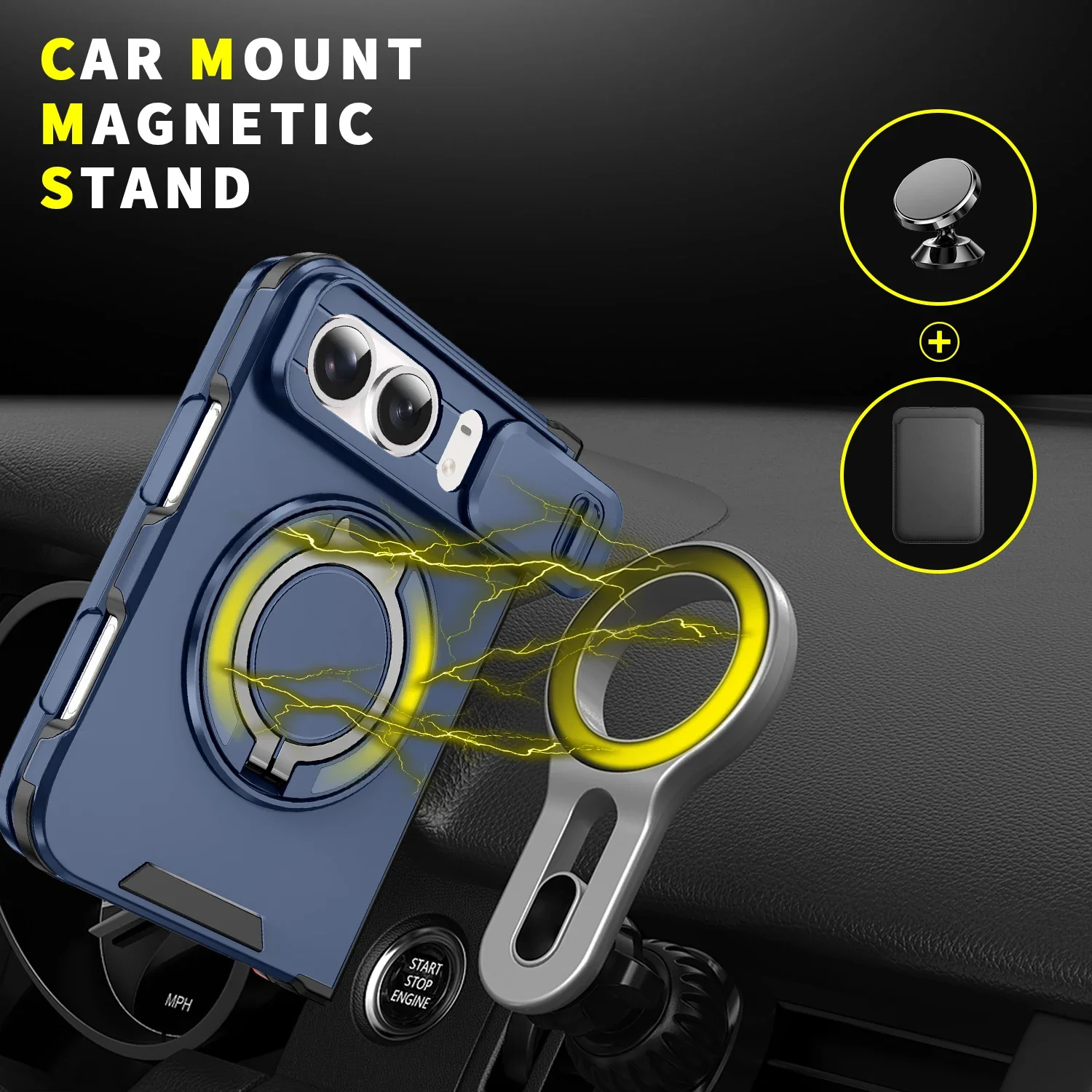 Case for IPhone Duo, Shockproo - Car Phone Holder ulasan dan harga