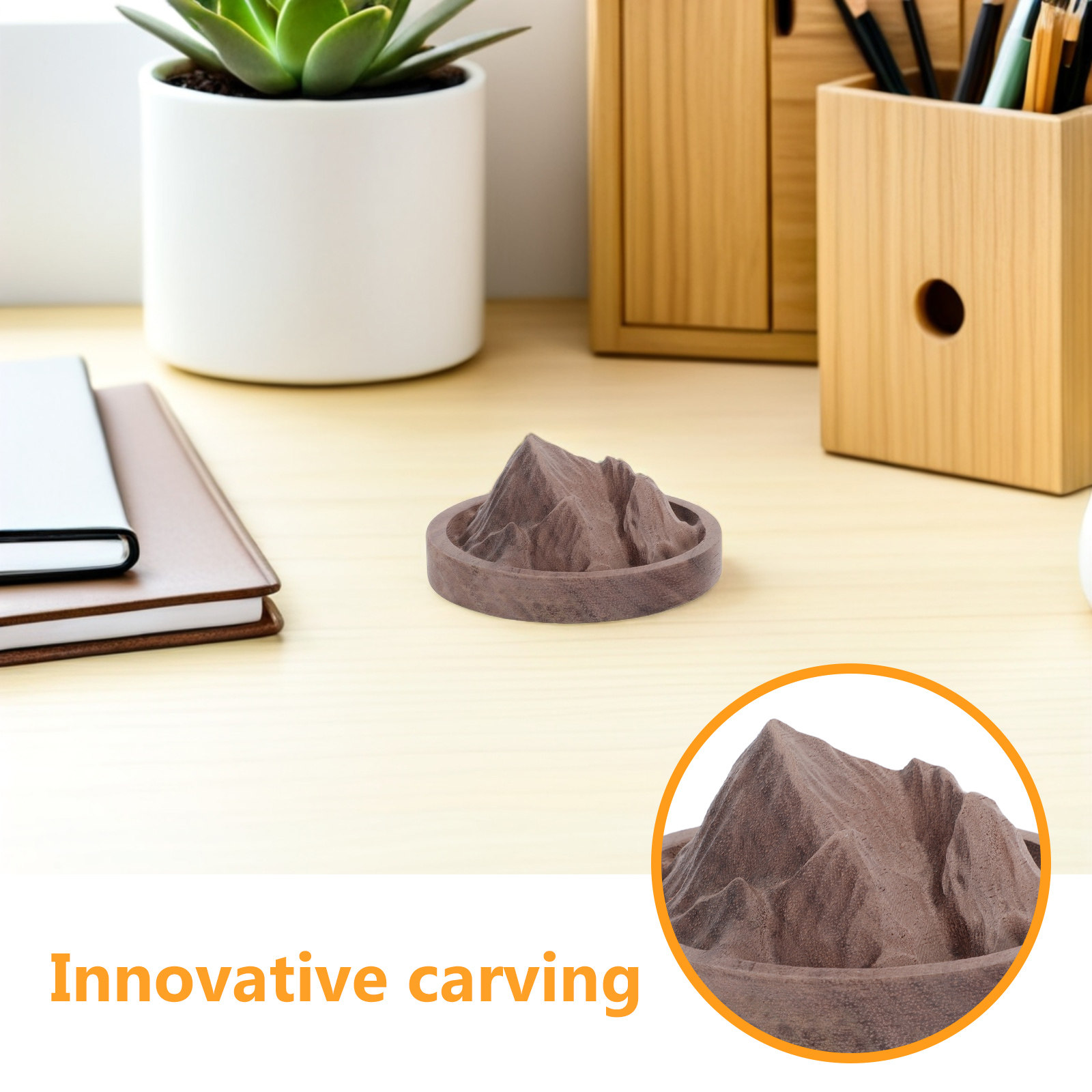Wood Diffuser Sculpture Wooden - Car Air Freshener ulasan dan harga