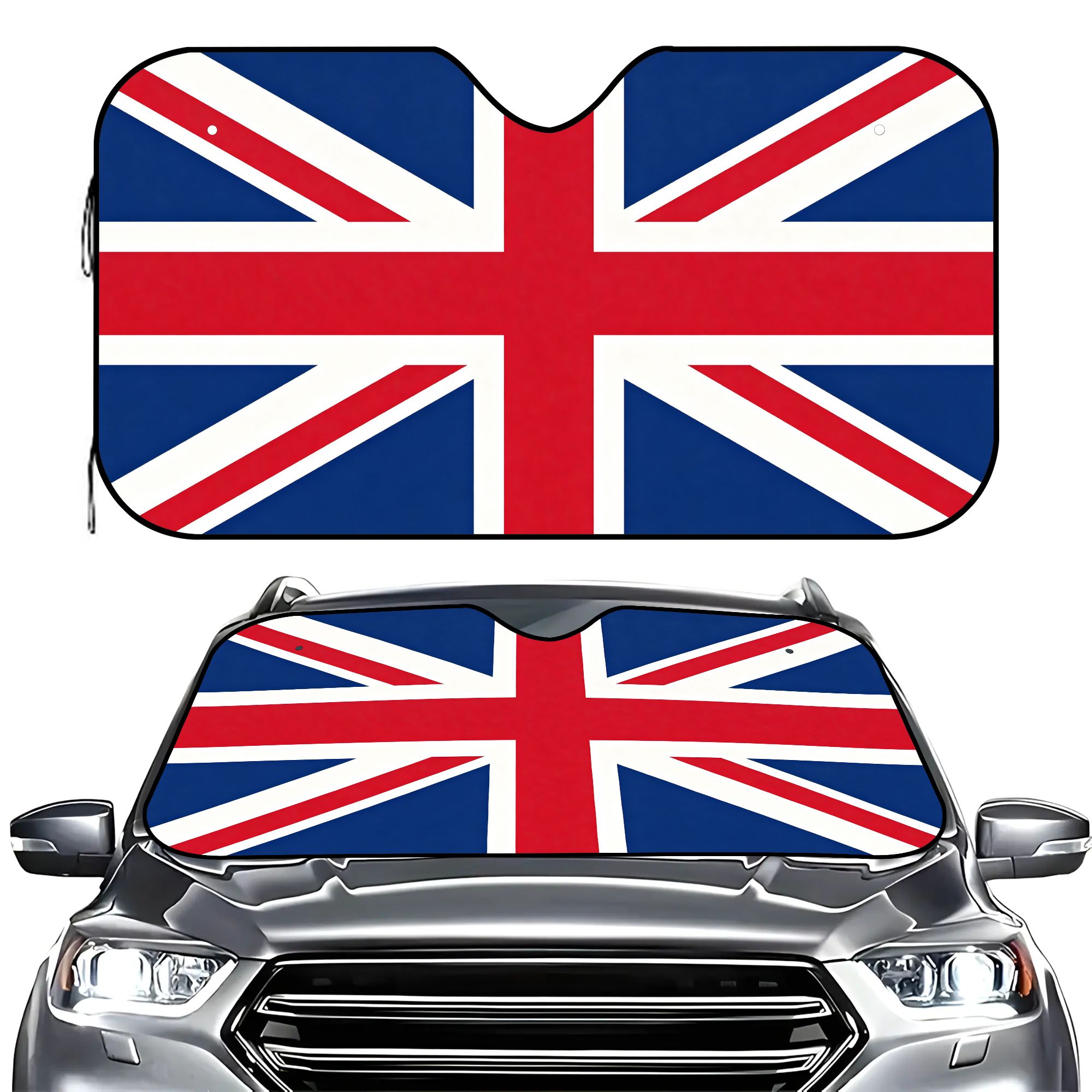 UK Flag Car Windshield Sun Sha - Windshield Sun Shade ulasan dan harga