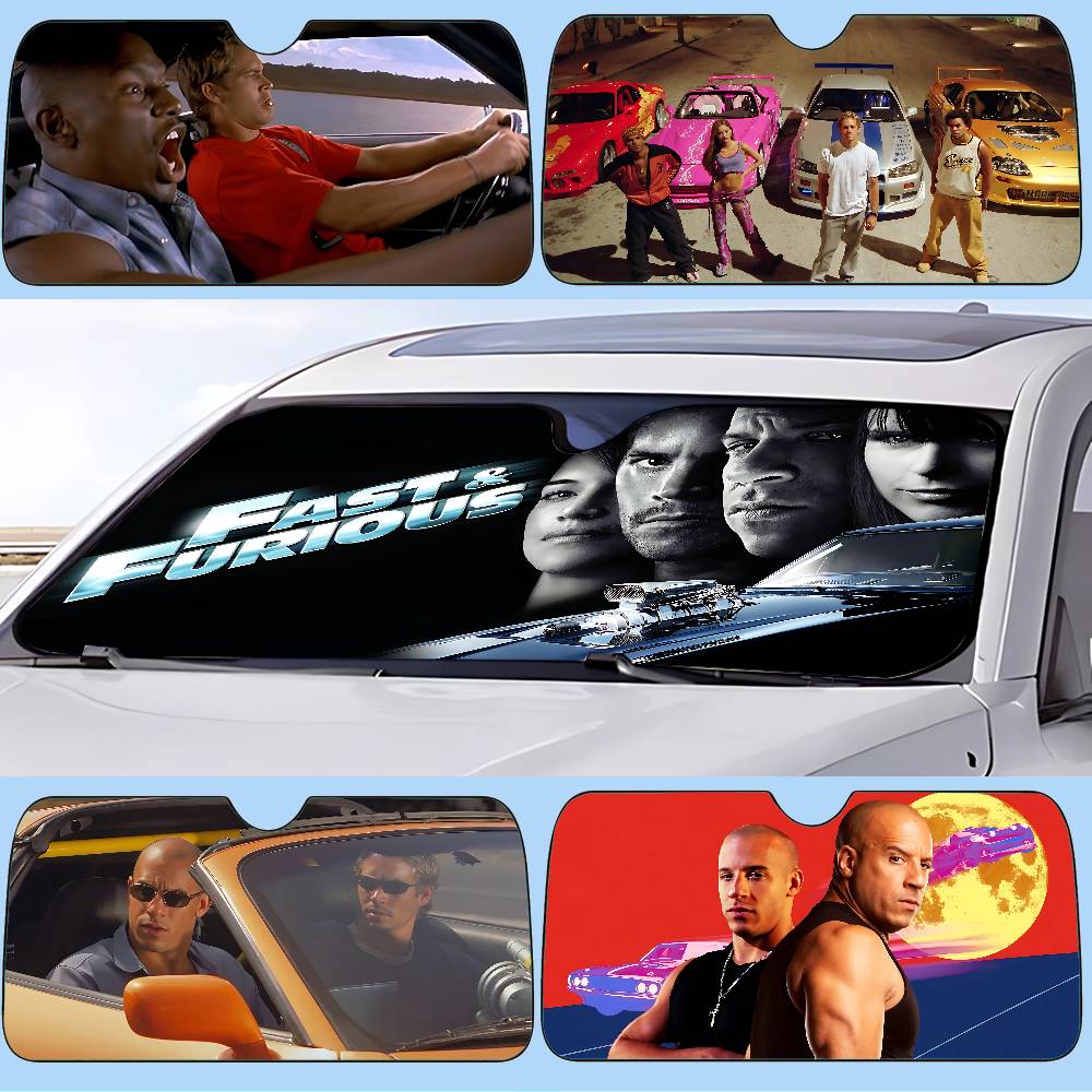 Movie F-Fast And F-Furious Car - Windshield Sun Shade ulasan dan harga