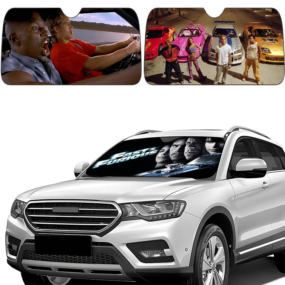 Movie F-Fast And F-Furious Car - Windshield Sun Shade ulasan dan harga