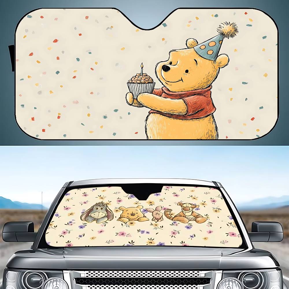 Cute W-Winnie The P-Pooh-S Kaw - Windshield Sun Shade ulasan dan harga
