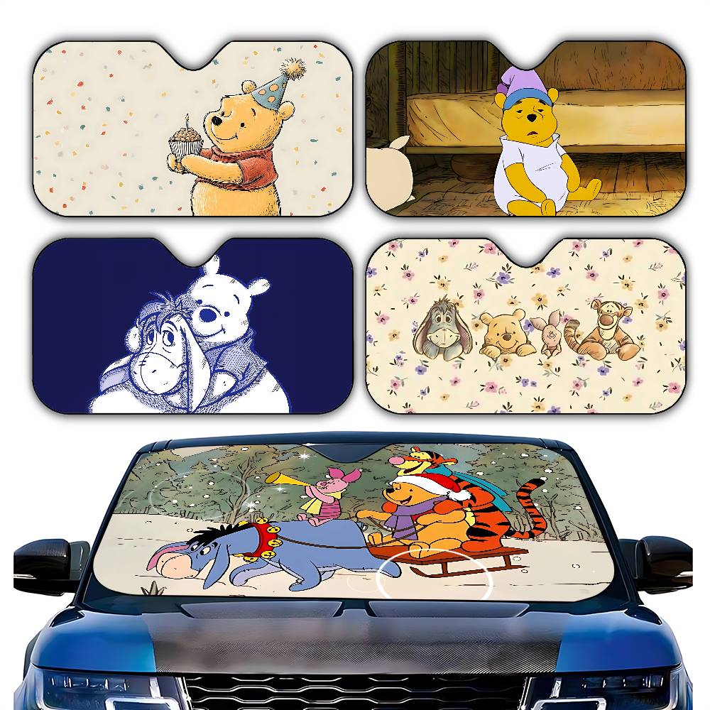 Cute W-Winnie The P-Pooh-S Kaw - Windshield Sun Shade ulasan dan harga