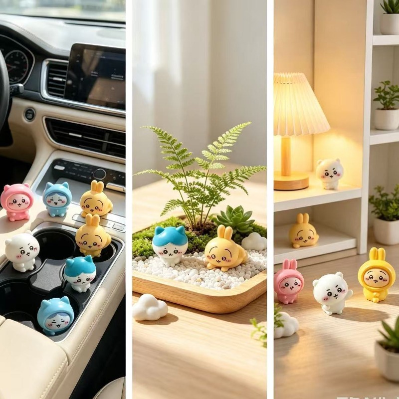Chiikawa Mini Figurine, Cute U - Car Accessories Japanese ulasan dan harga