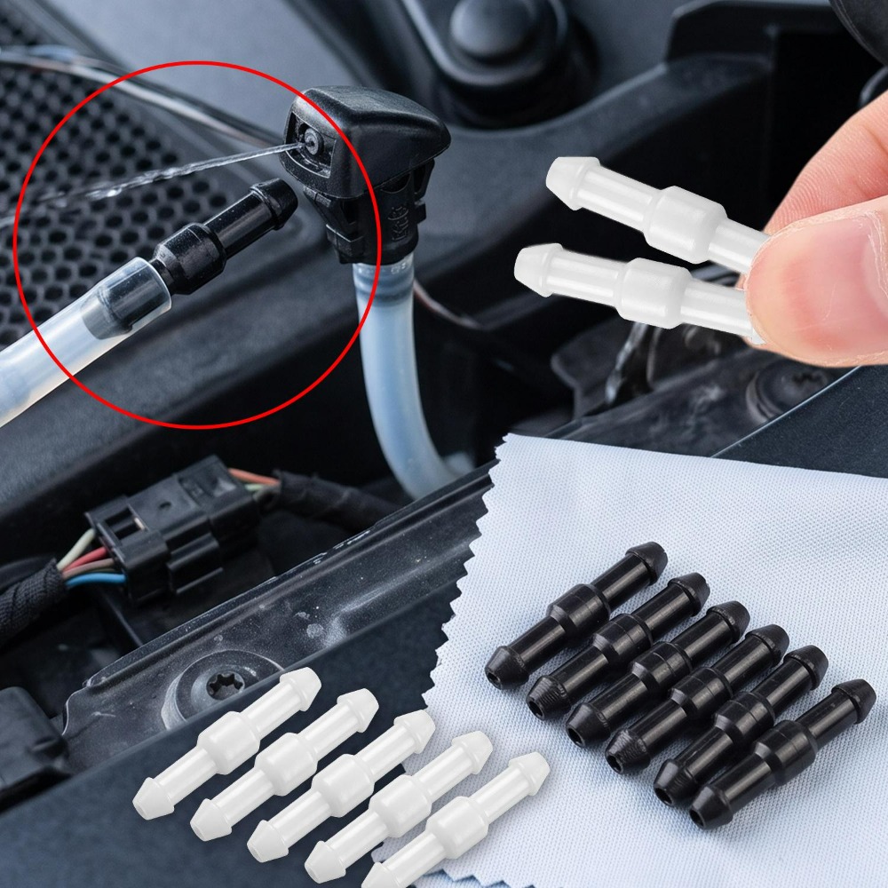 Black+White Straight Connector - Car Wiper ulasan dan harga