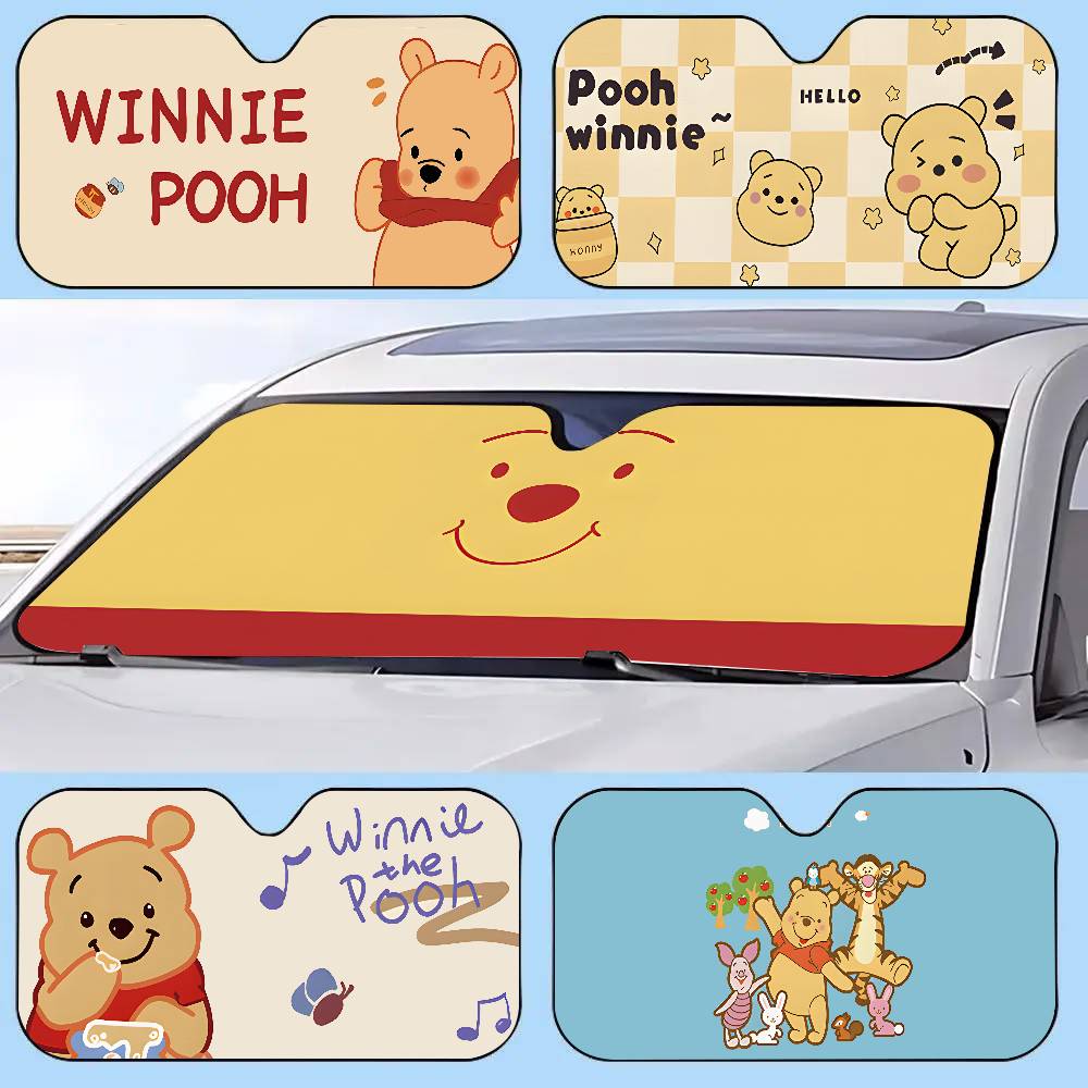 W-Winnies-The-P-Poohs Car Suns - Windshield Sun Shade ulasan dan harga
