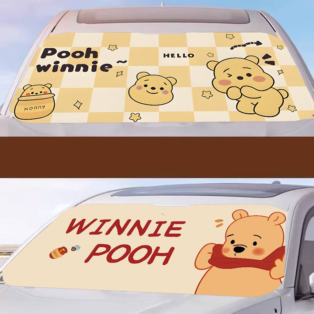 W-Winnies-The-P-Poohs Car Suns - Windshield Sun Shade ulasan dan harga